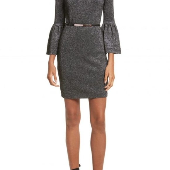 Ted Baker London Gray Mini Dress - Picture 1 of 3